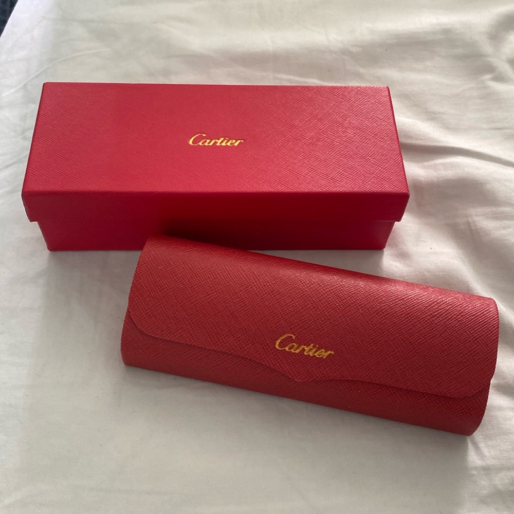 Cartier clamshell hard case and box
